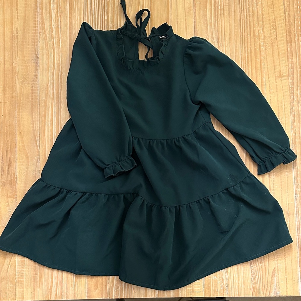 Elegant Green Kids Dress